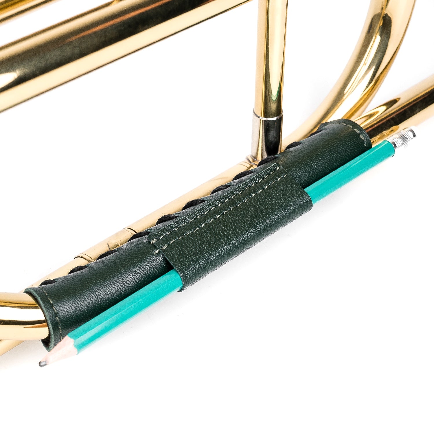 Trombone Neck Guard with Pencil Holder | Capra Leather