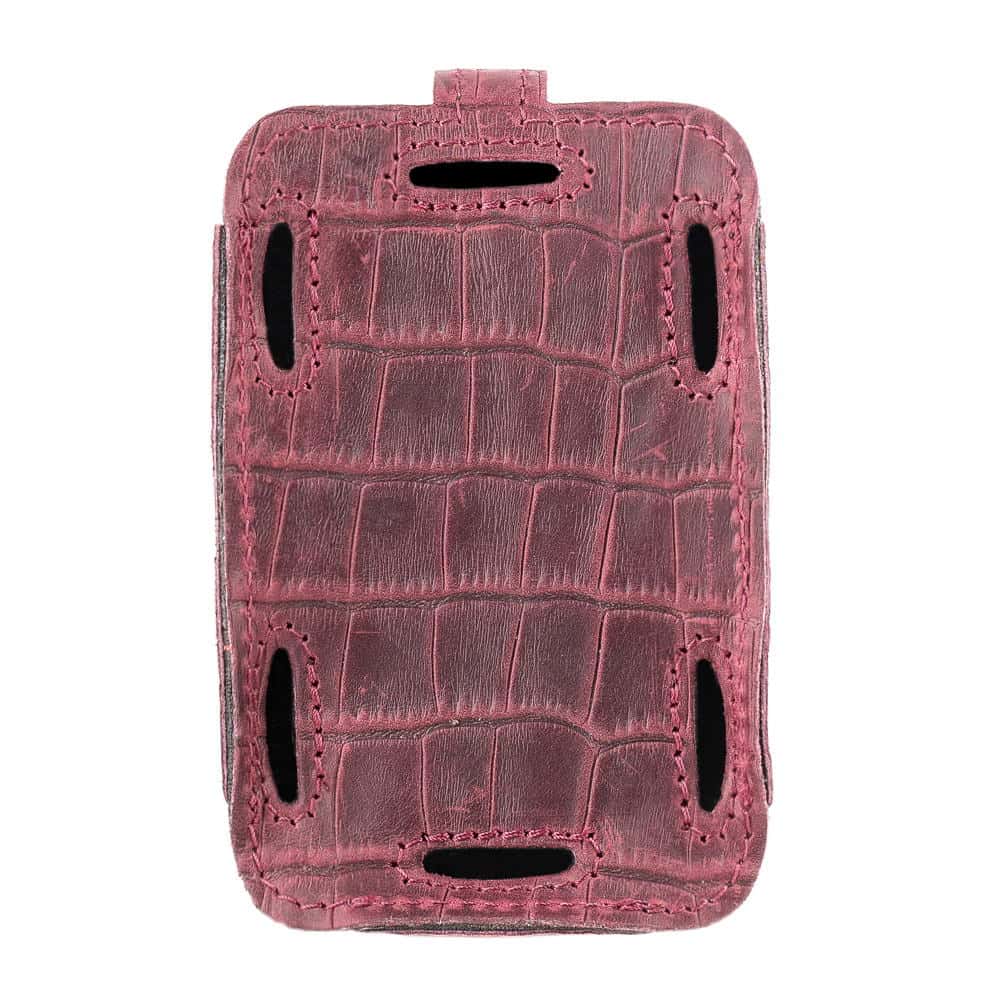 Trombone Transmitter Holder Marsala Reptile - Back View