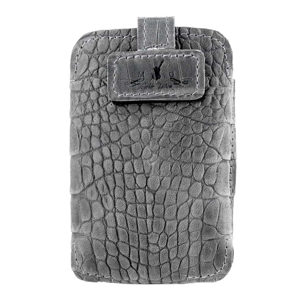Trombone Wireless Microphone Transmitter Holder Grey Reptile - Front View