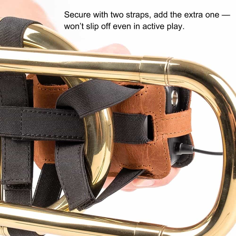 Trombone Wireless Transmitter Pouch Extra Velcro Security Side View