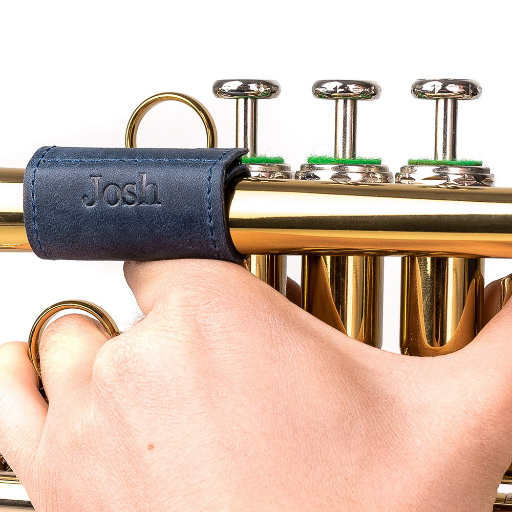 Trumpet Finger Saver | Crazy Horse Leather