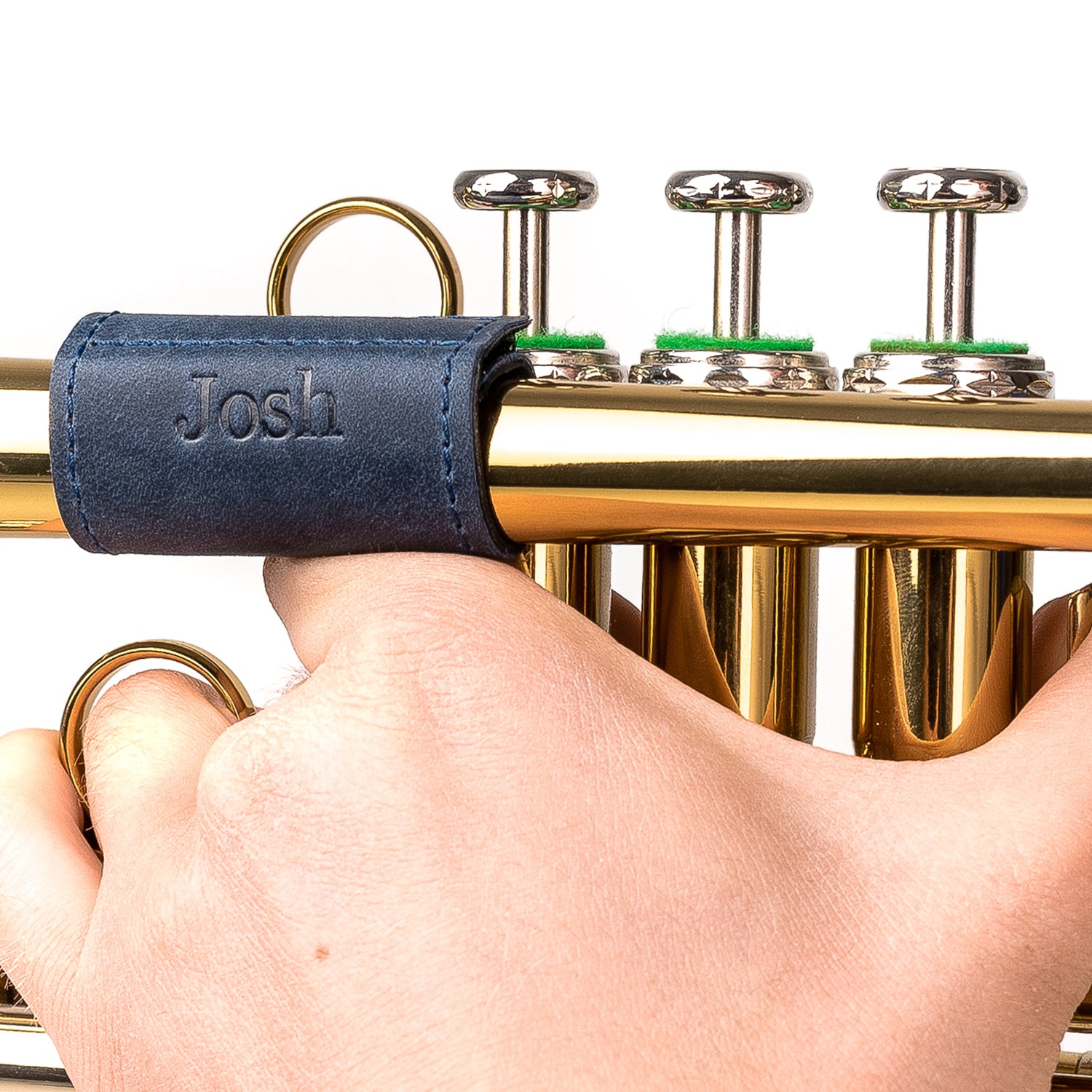 Trumpet Finger Saver | Crazy Horse Leather
