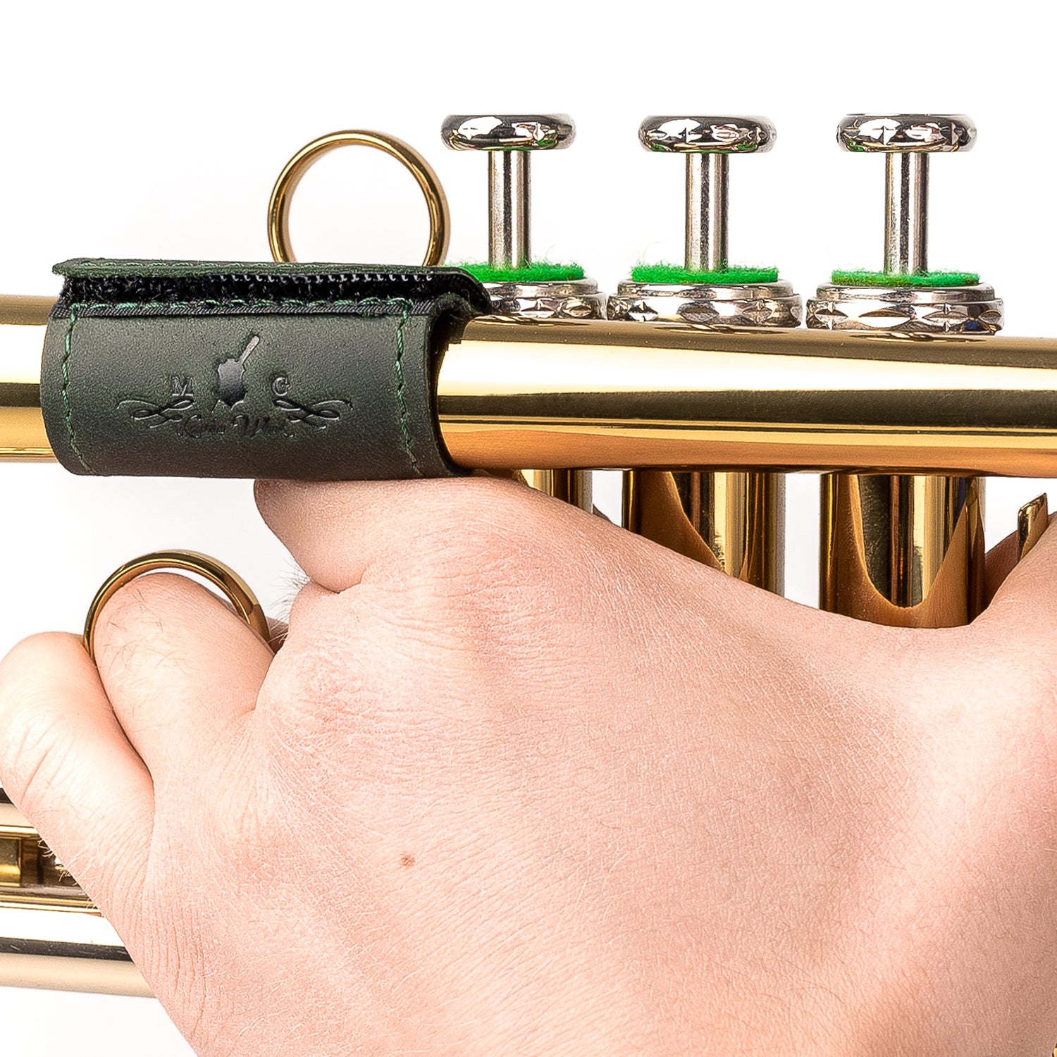 Trumpet Finger Saver | Crazy Horse Leather