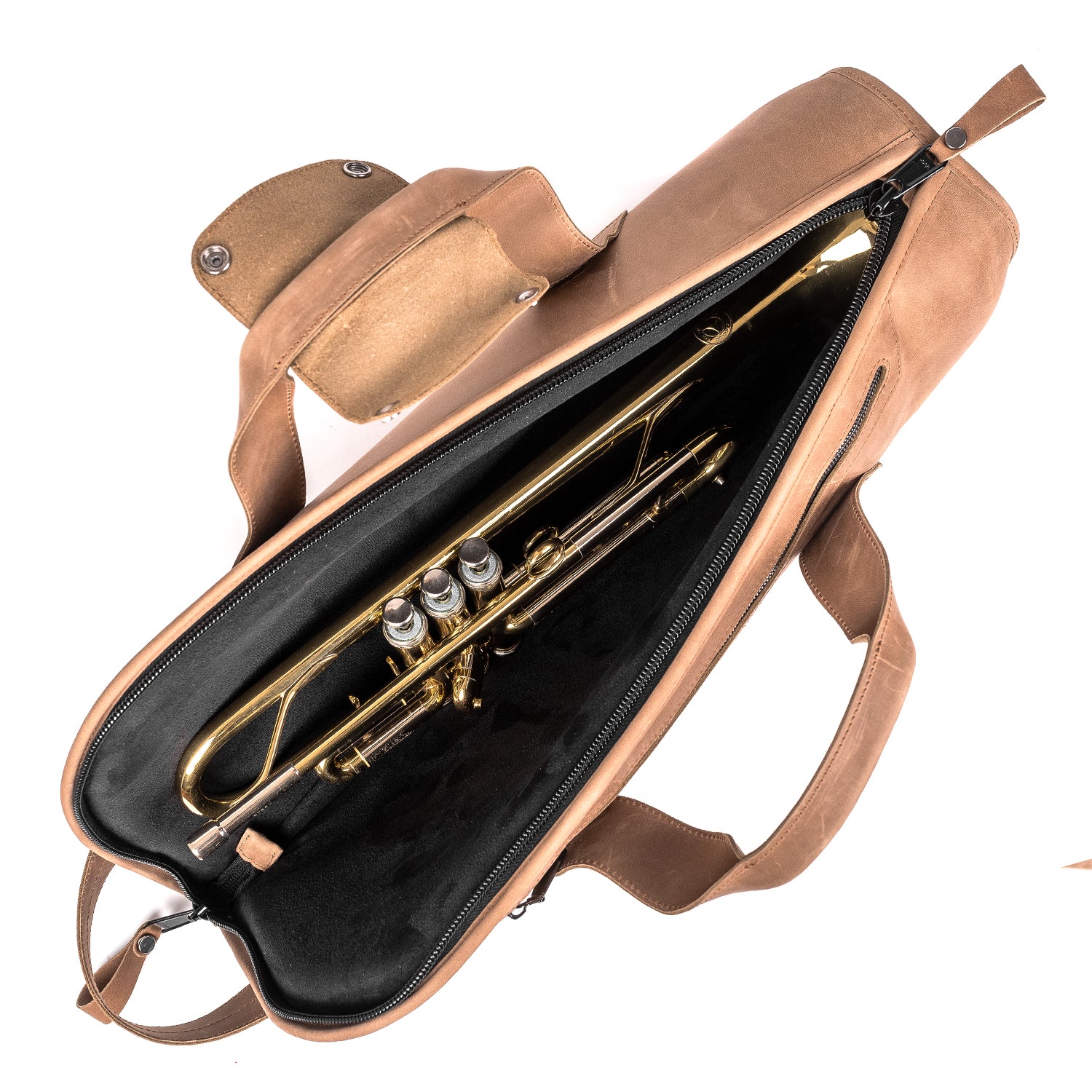 Trumpet Gig Bag | Single Case - Crazy Horse Leather