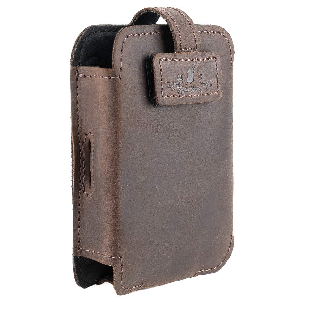 Trumpet Wireless Microphone Transmitter Holder | Crazy Horse Leather