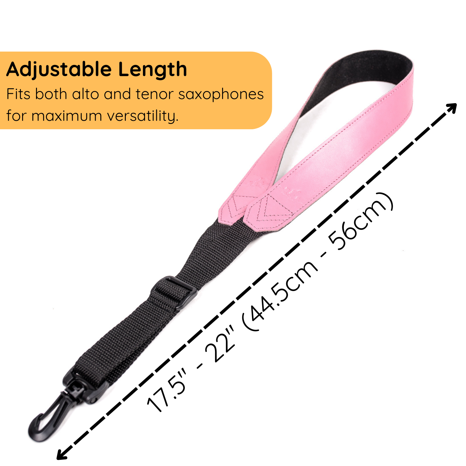 Alto, Tenor, and Soprano Saxophone Neck Strap | Detroit Leather