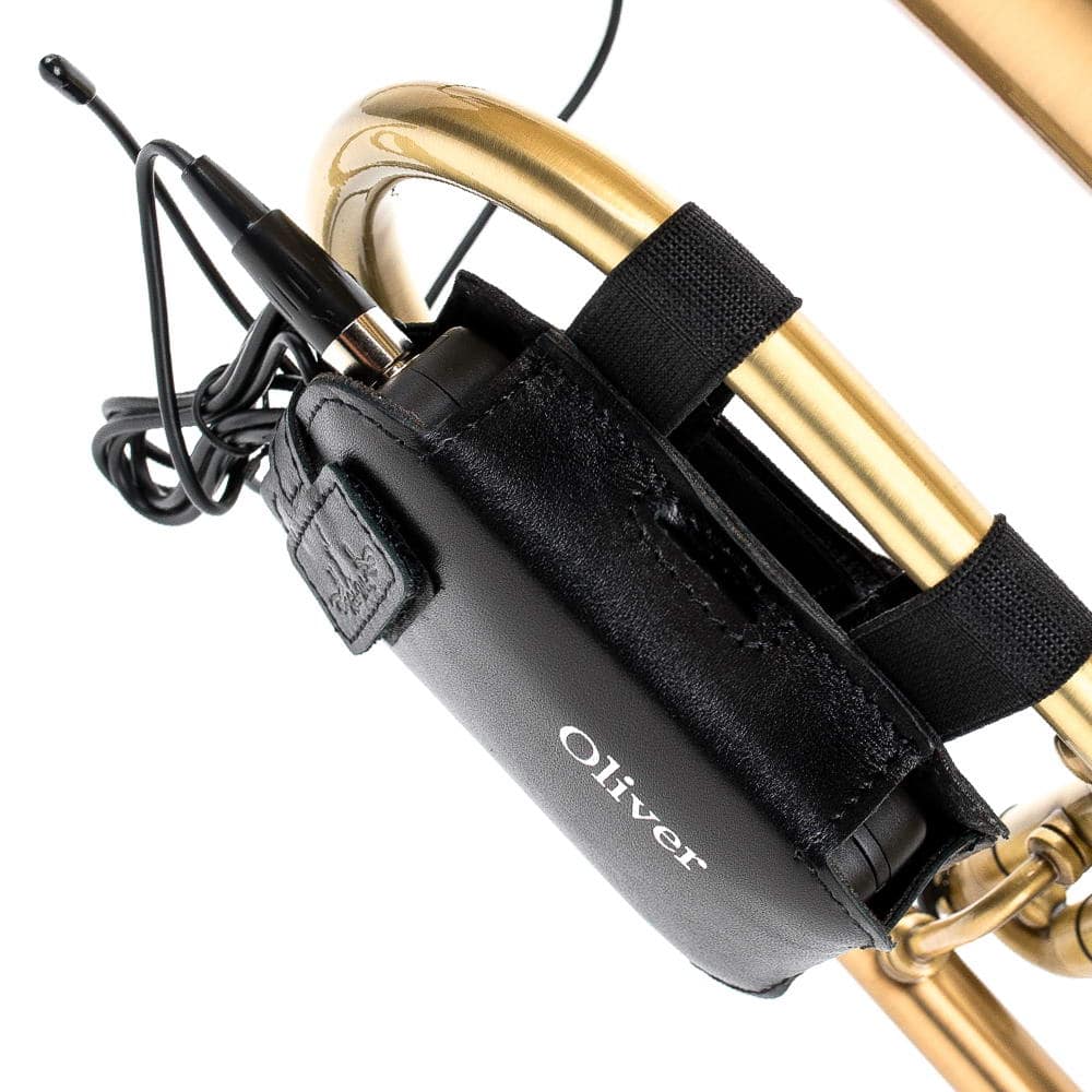 Flugelhorn Wireless Microphone Transmitter Holder | Detroit Leather