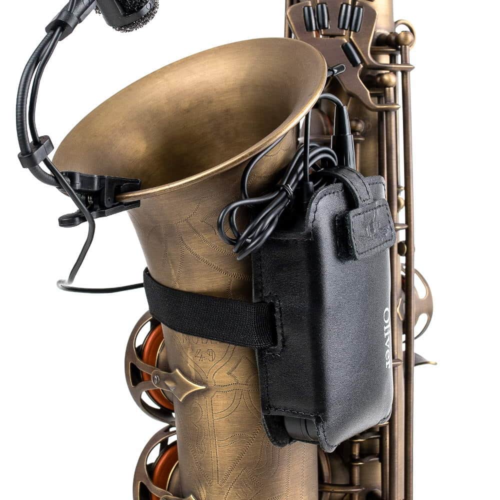 Saxophone Wireless Transmitter Pouch – Soprano, Alto, Tenor, Baritone | Detroit Leather