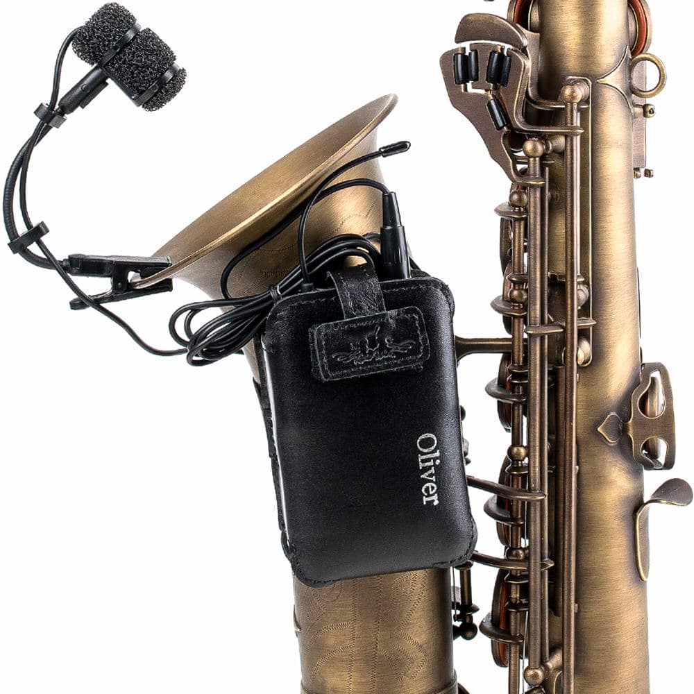 Saxophone Wireless Transmitter Pouch – Soprano, Alto, Tenor, Baritone | Detroit Leather
