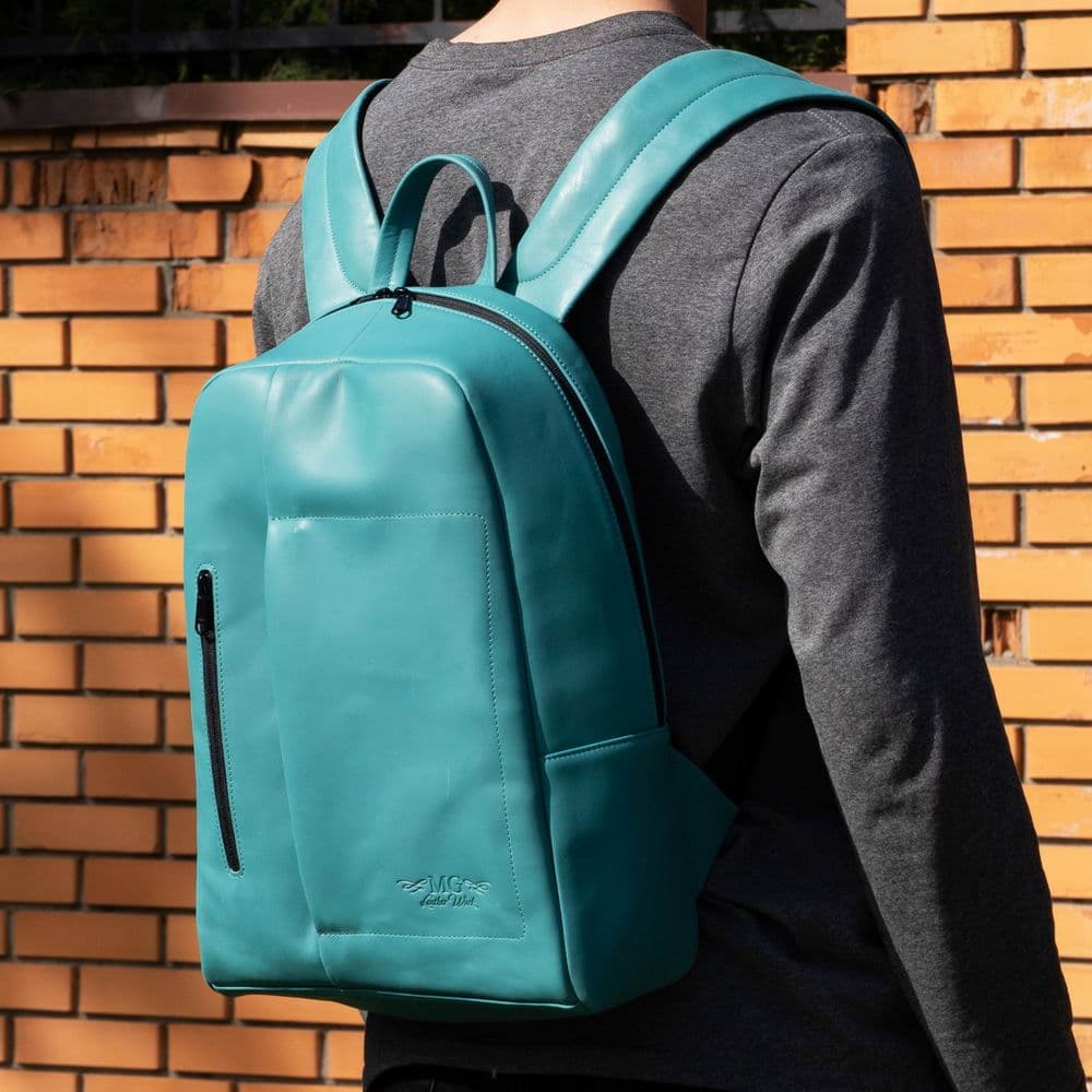 City Backpack With Padded Shoulder Straps Crazy Horse Leather