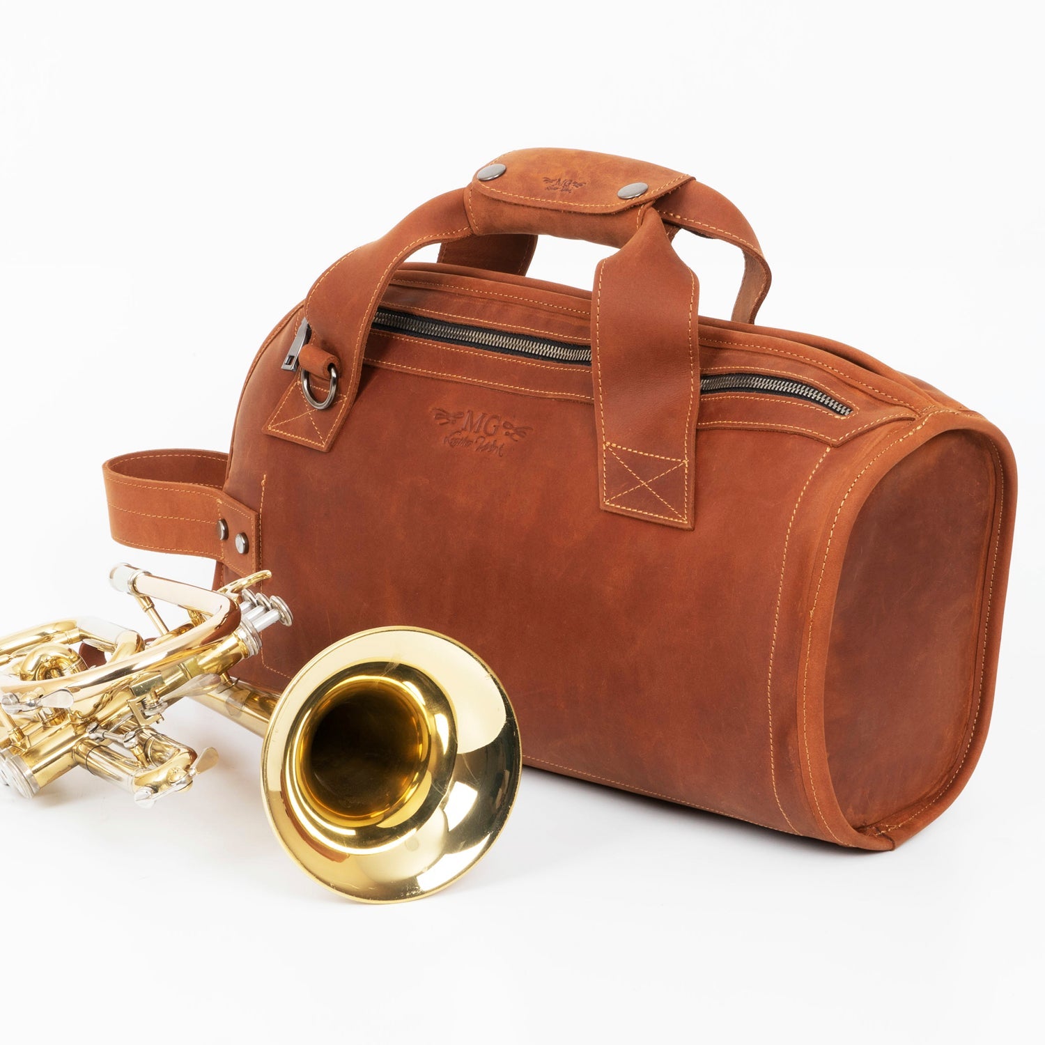 Cornet/Piccolo Trumpet Gig Bag Crazy Horse Leather