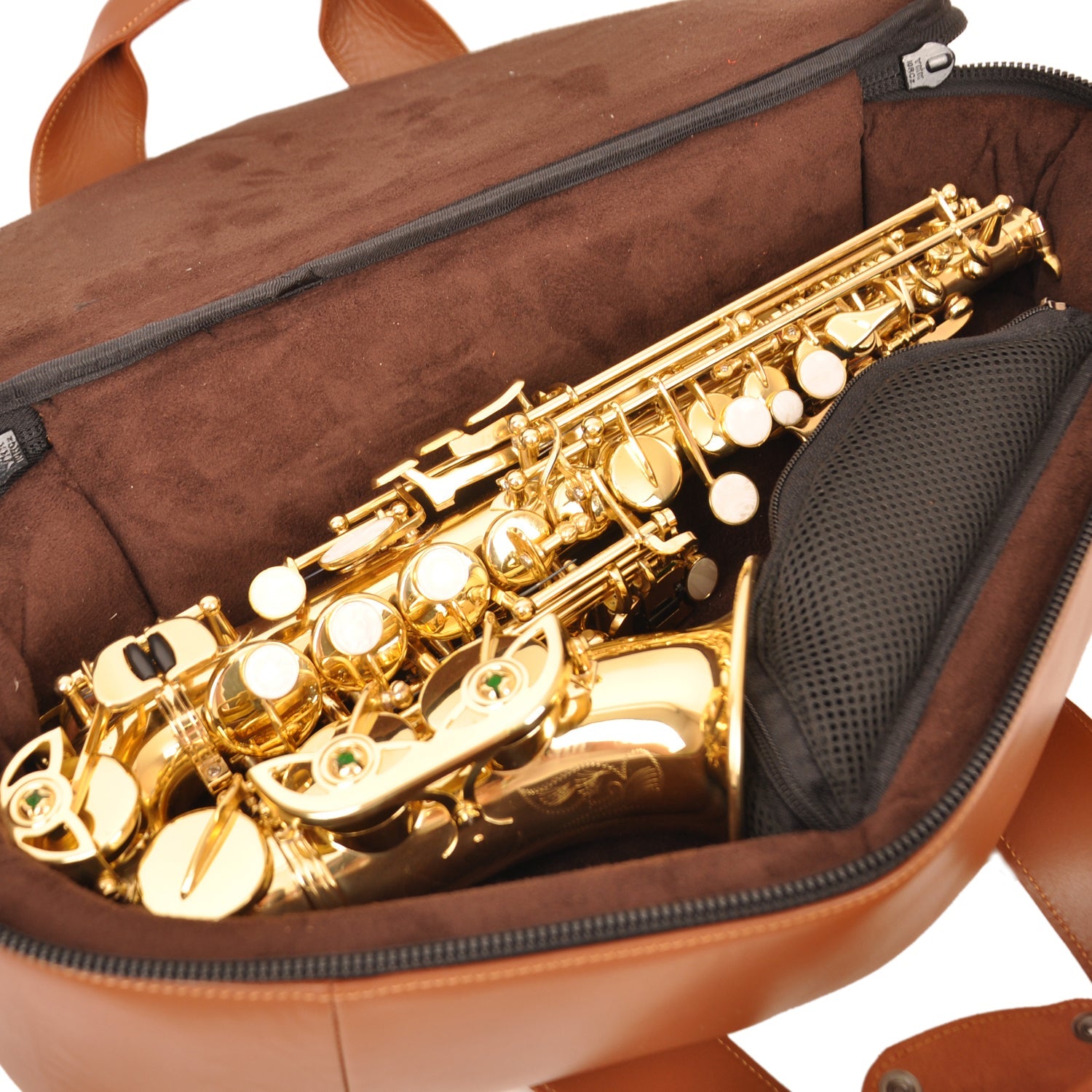 Curved Soprano Saxophone Gig Bag Detroit Leather