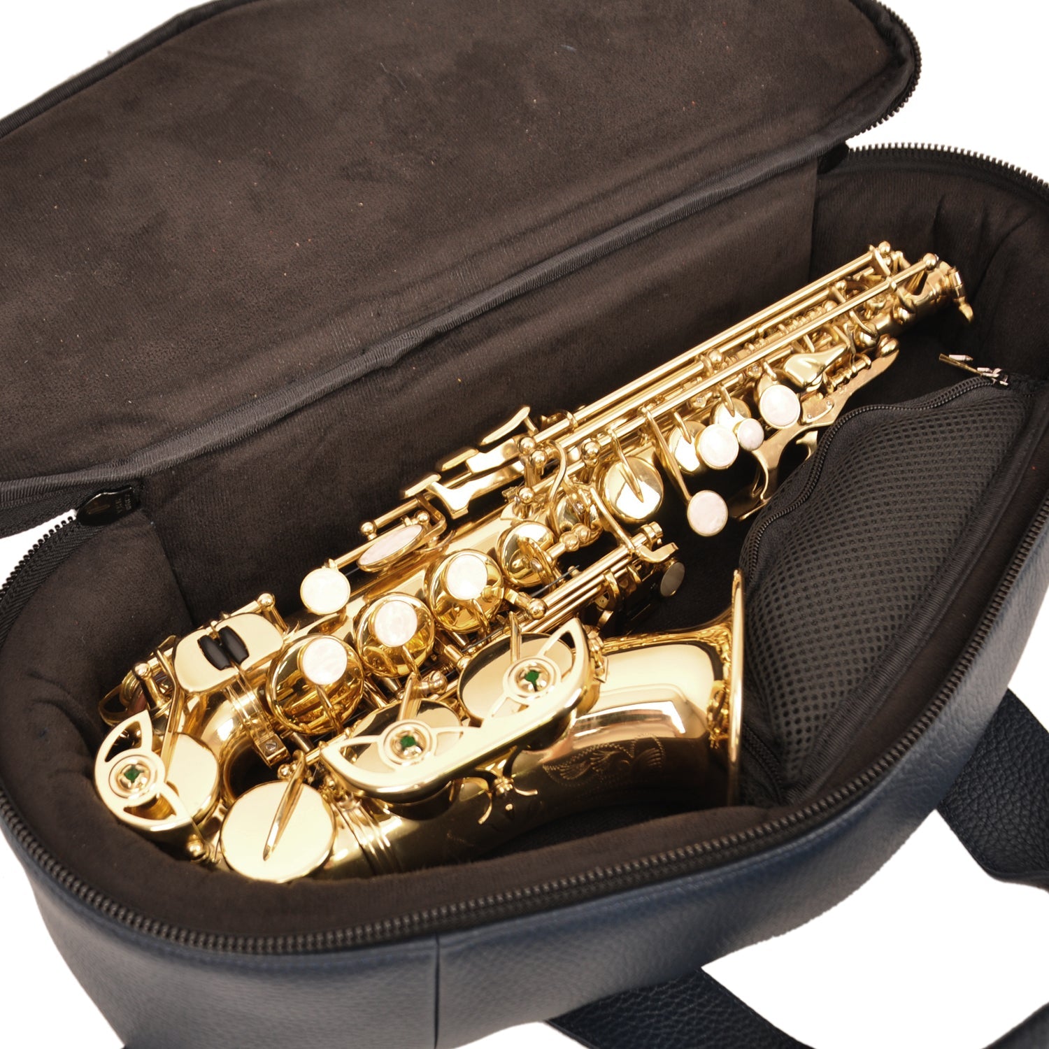 Curved Soprano Saxophone Gig Bag Flotar Leather
