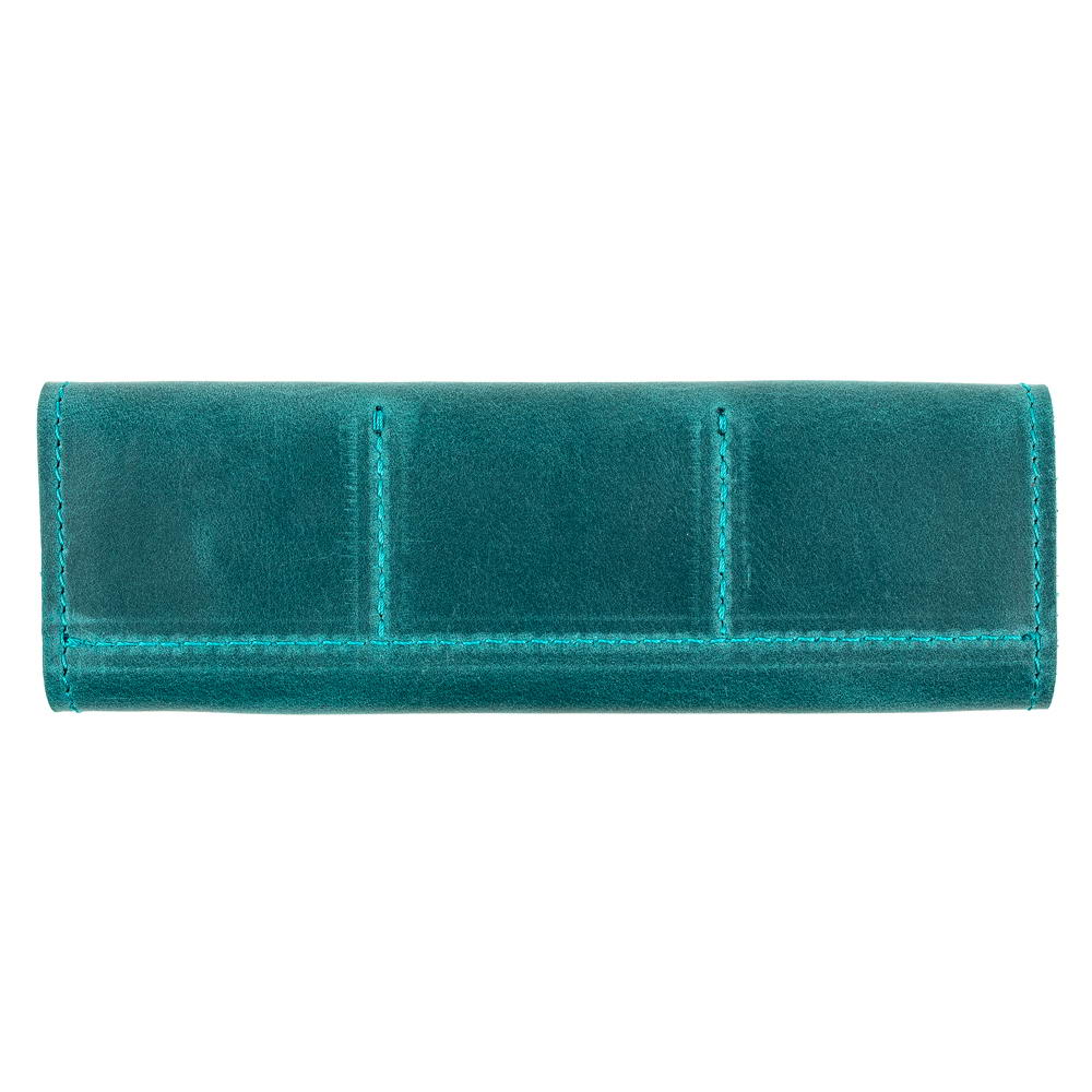 Custom opal guitar pick pouch back view