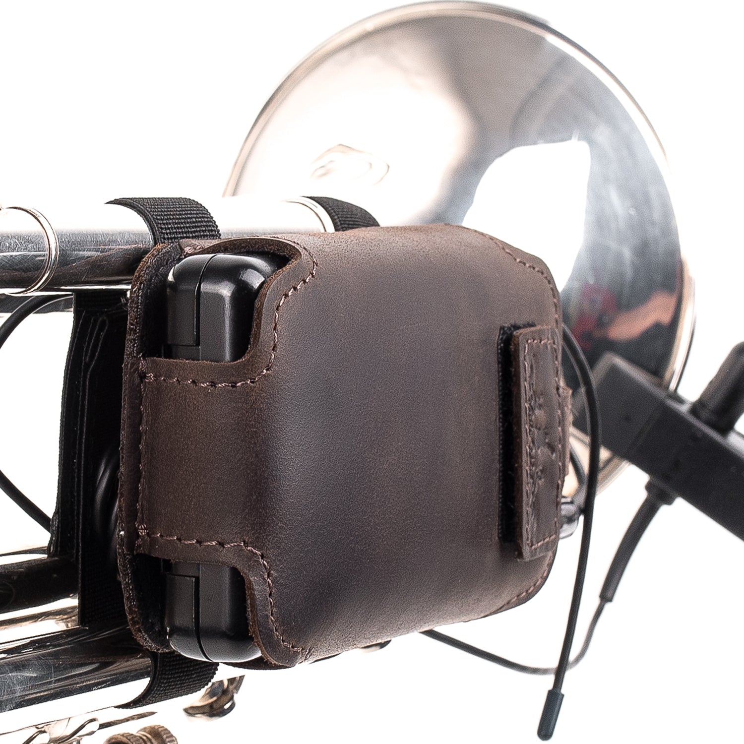 Trumpet Microphone Holder | Crazy Horse Leather