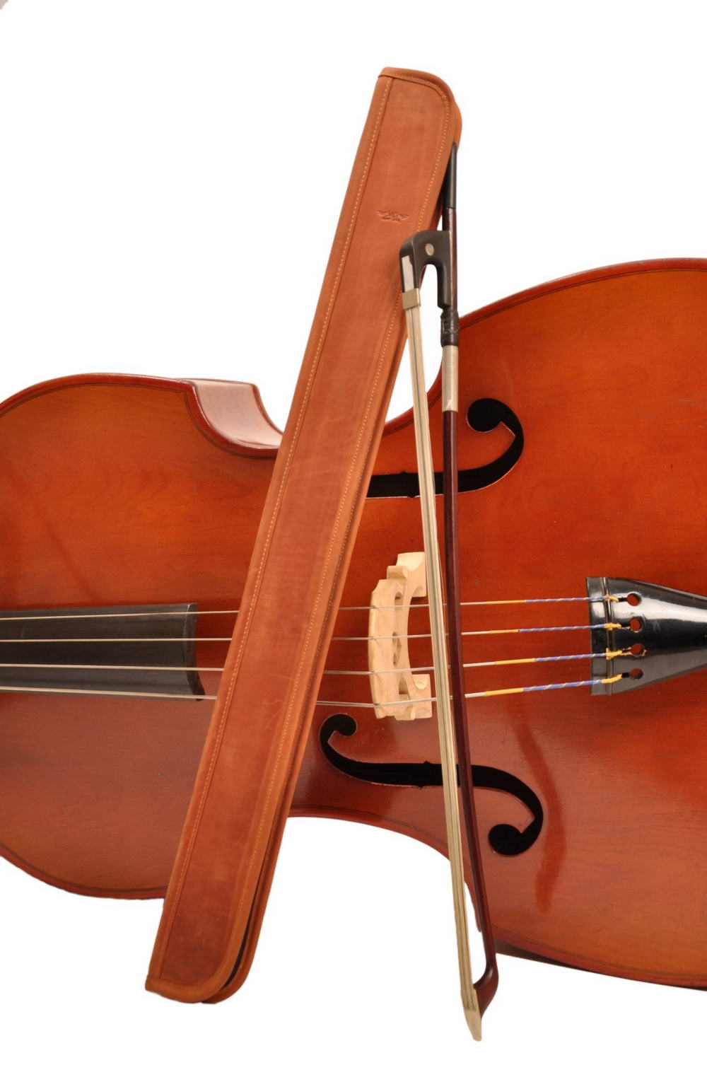 Double Bass Bow Quiver and Bass Bow Case Crazy Horse Leather
