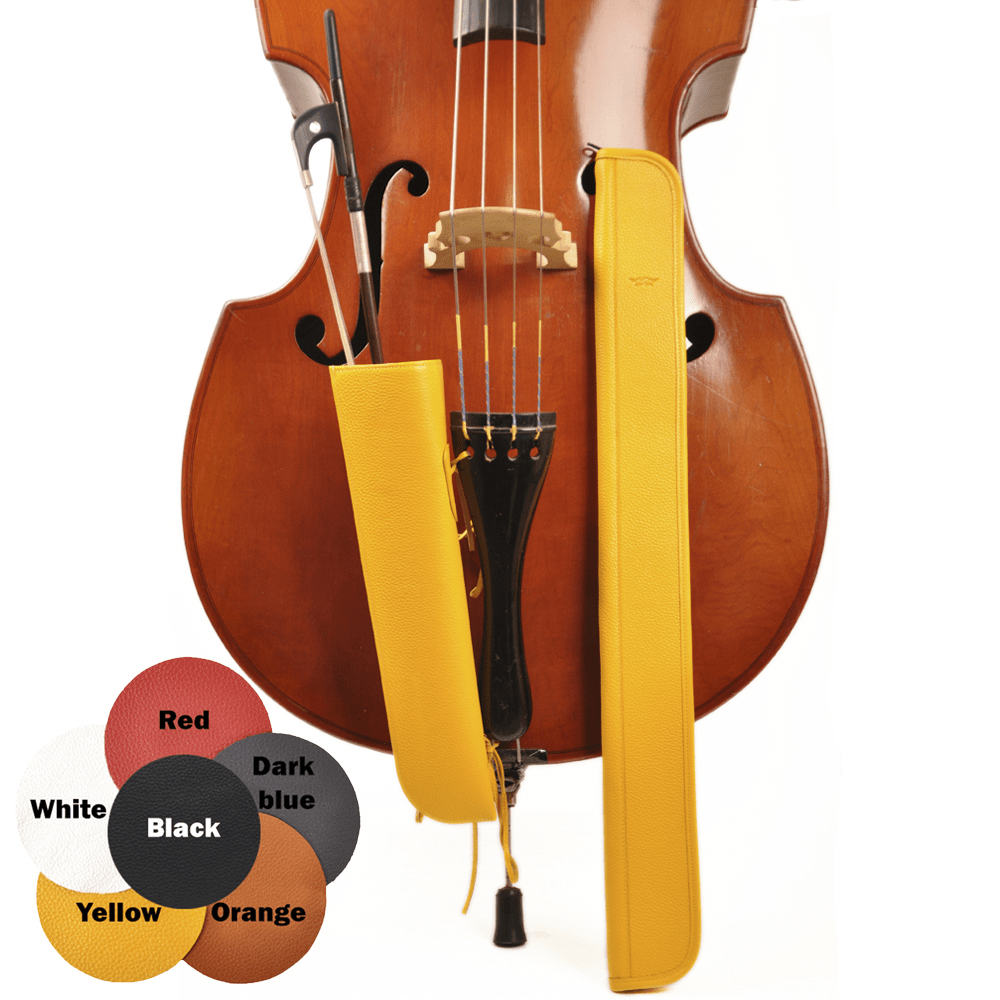 Double Bass Bow Quiver and Bass Bow Case Flotar Leather