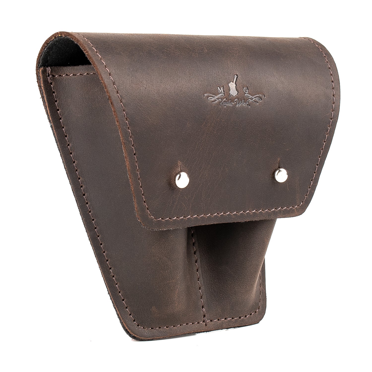 Double Trombone/Euphonium Mouthpiece Pouch | Crazy Horse Leather