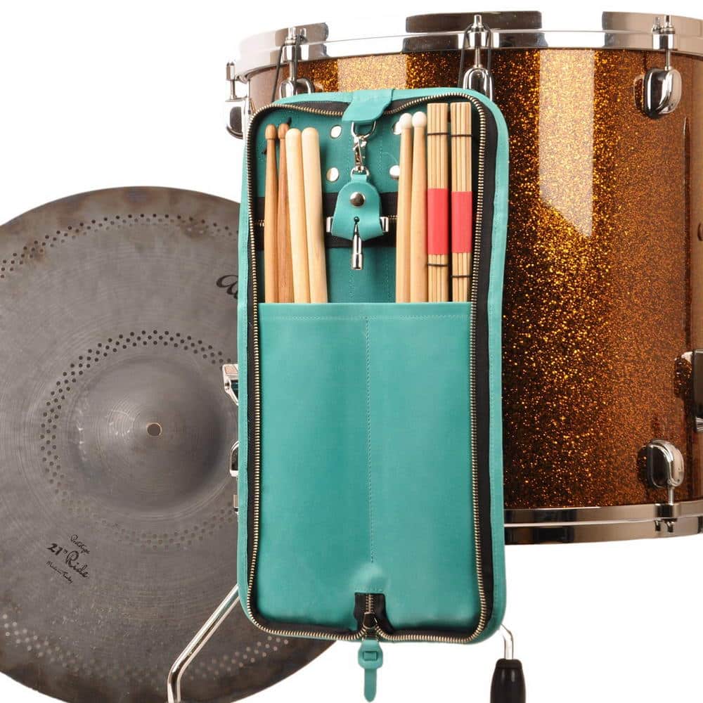 Drumstick Compact Bag with Drum Key Holder Crazy Horse Leather