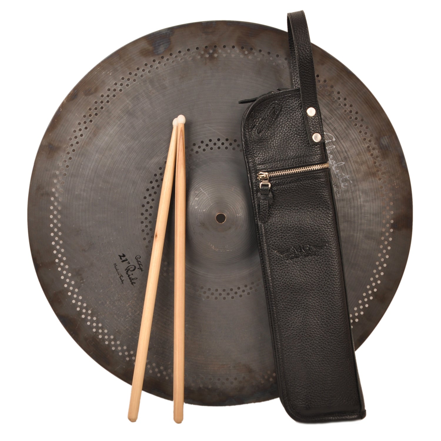 Drumstick Compact Bag with Drum Key Holder Flotar Leather