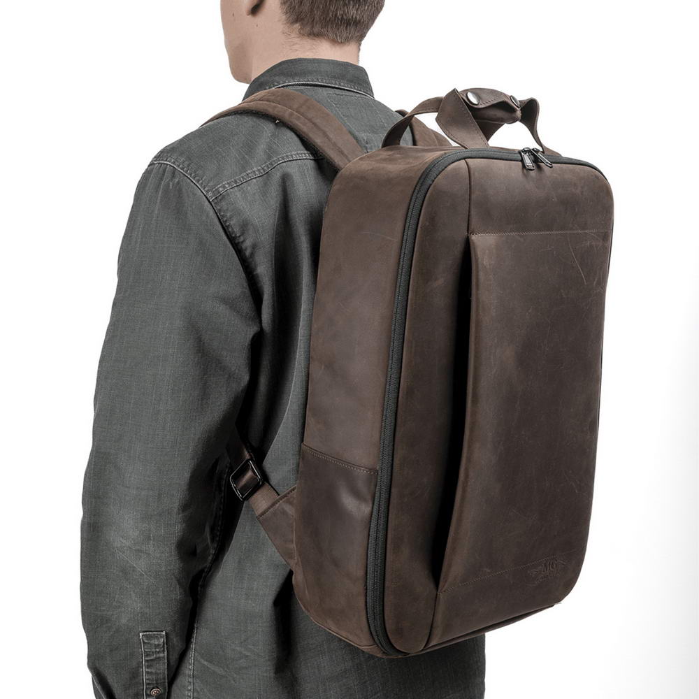 Flute Backpack | Crazy Horse Leather