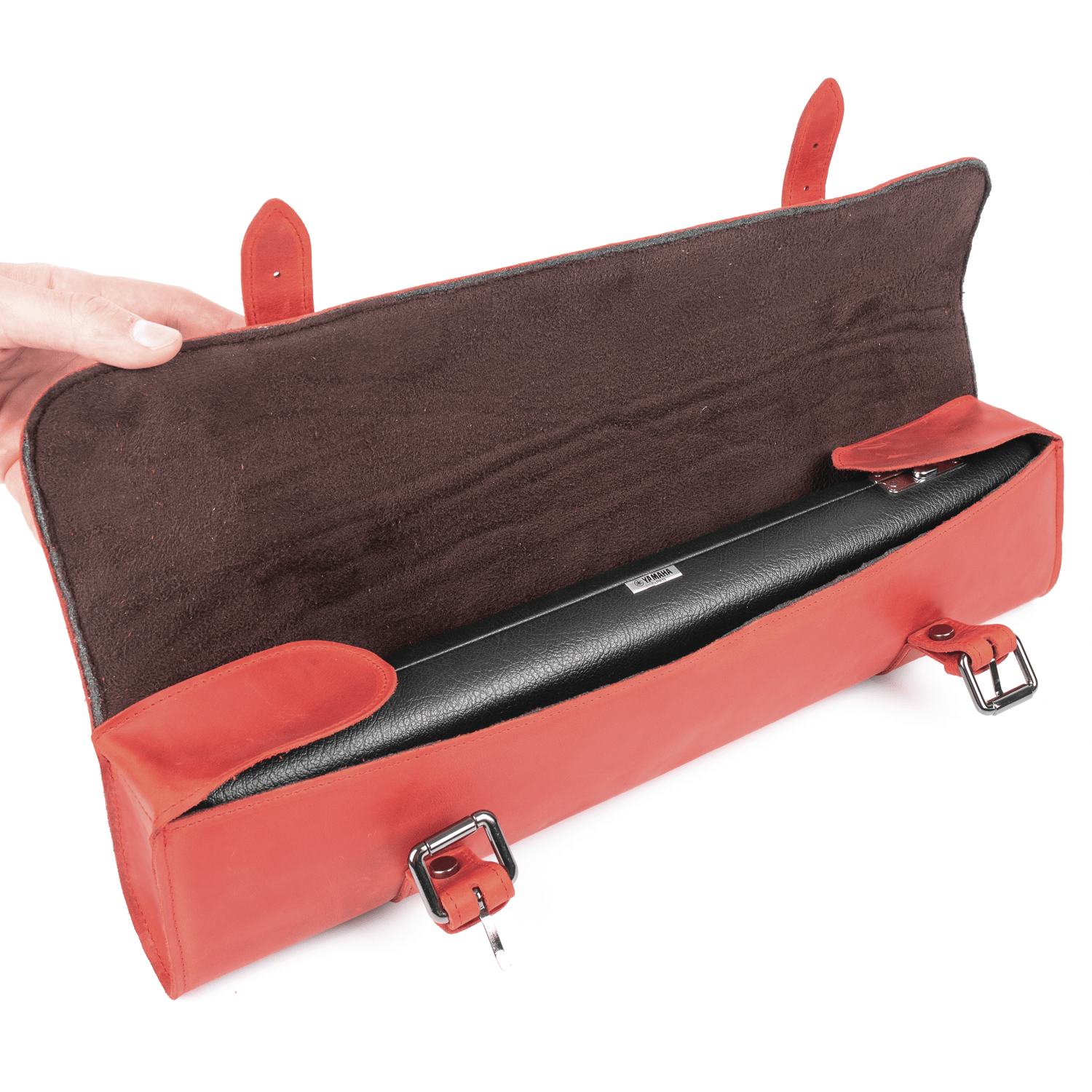 Flute Bag Classic Style Crazy Horse Leather