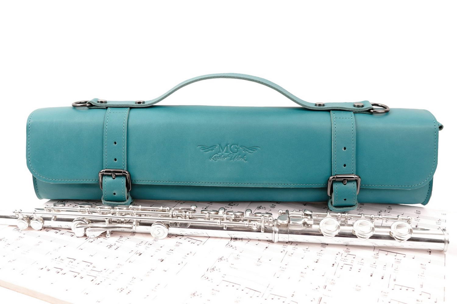 Flute Bag Classic Style Crazy Horse Leather