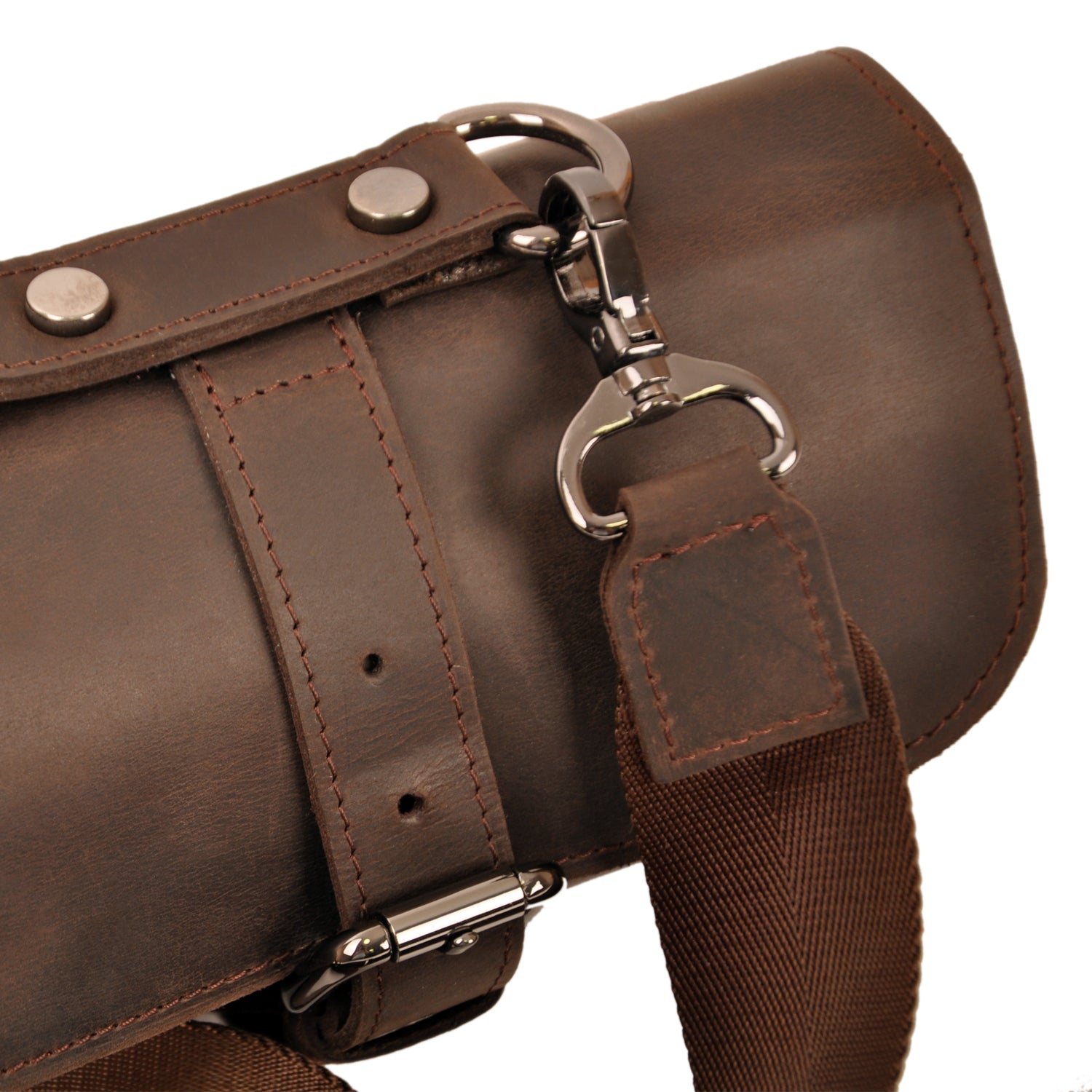 Flute Bag Classic Style Crazy Horse Leather