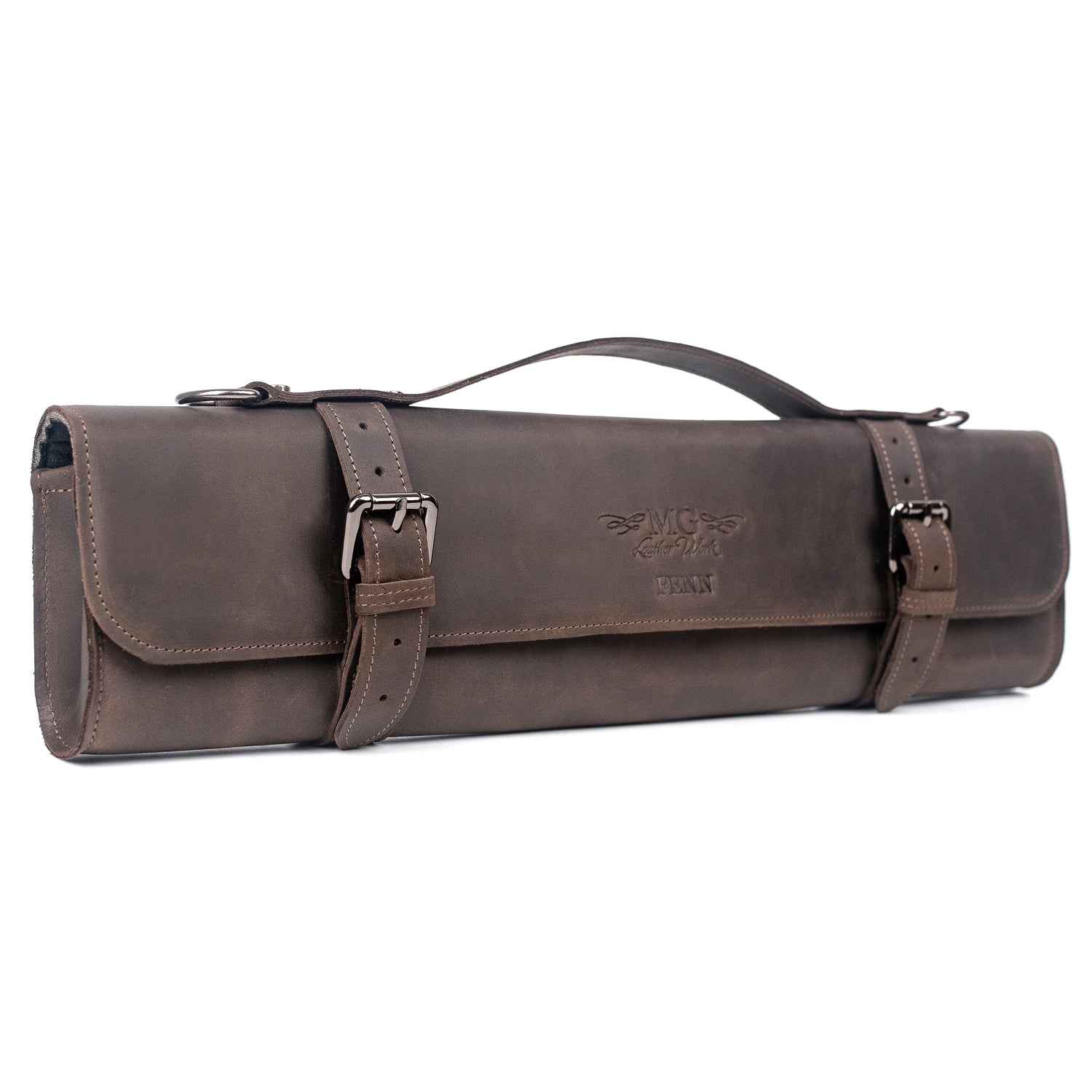 Flute Bag Classic Style Crazy Horse Leather