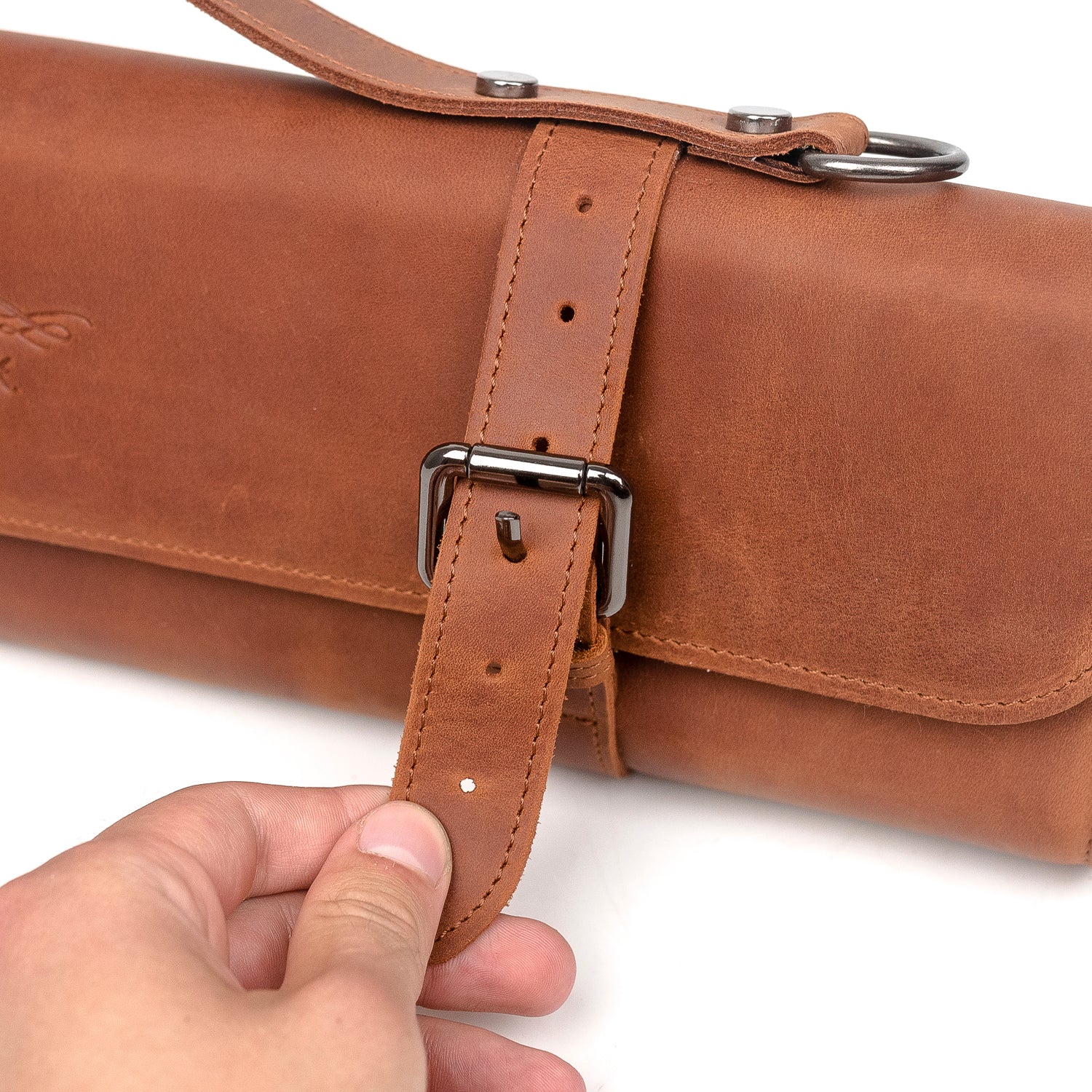 Flute Bag Classic Style Crazy Horse Leather