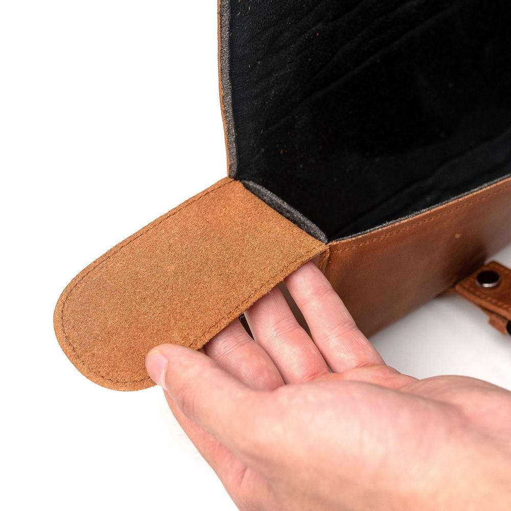 Flute Bag Classic Style Crazy Horse Leather