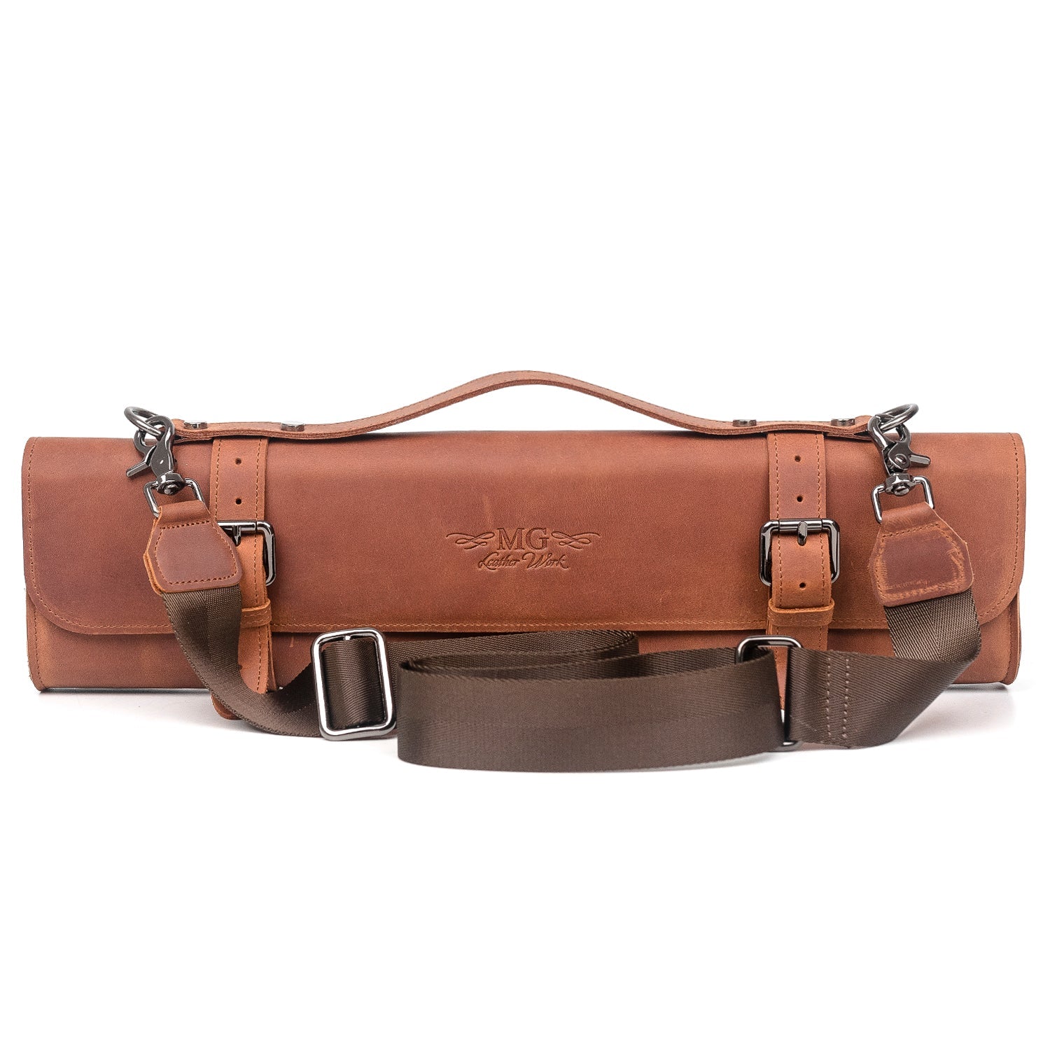 Flute Bag Classic Style Crazy Horse Leather