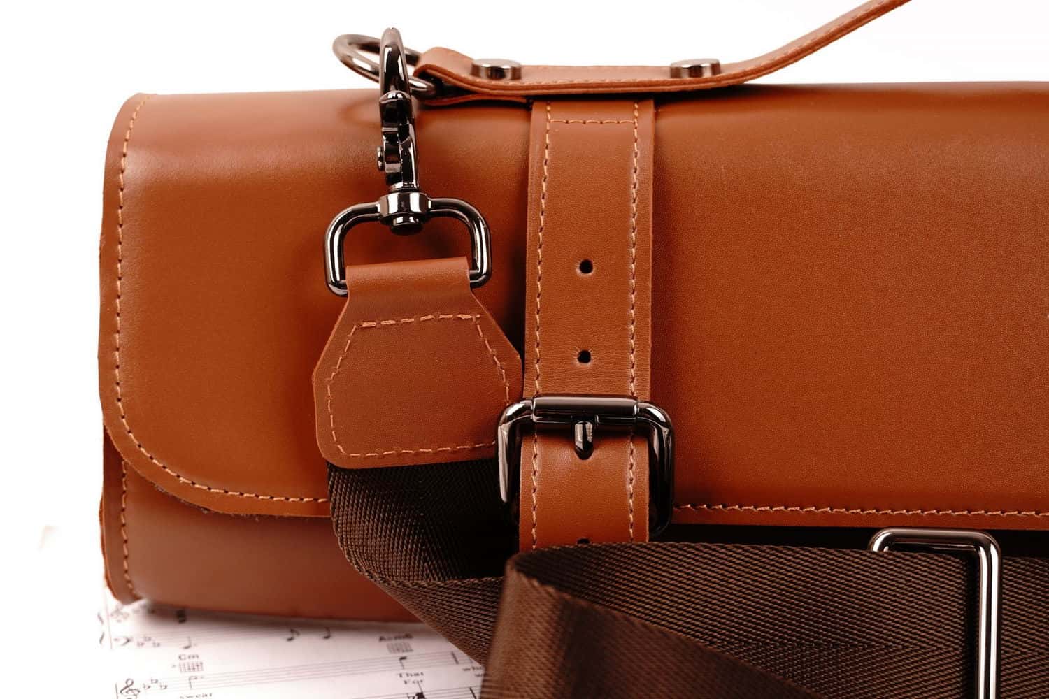 Flute Bag Classic Style Detroit Leather