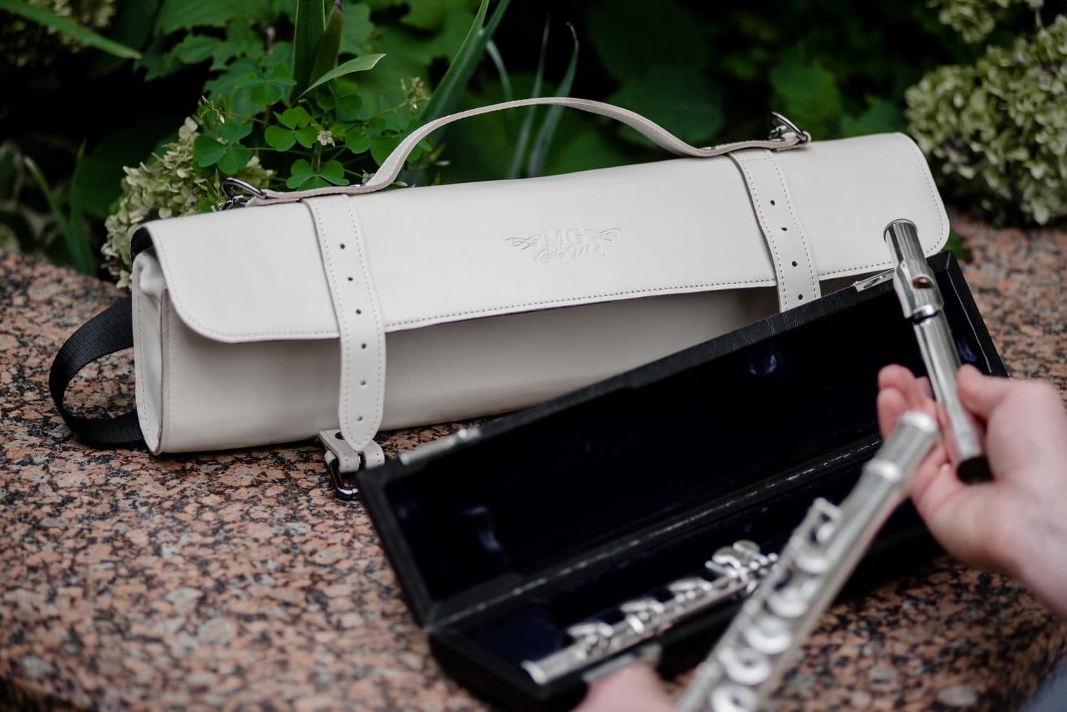 Flute Bag Classic Style Detroit Leather
