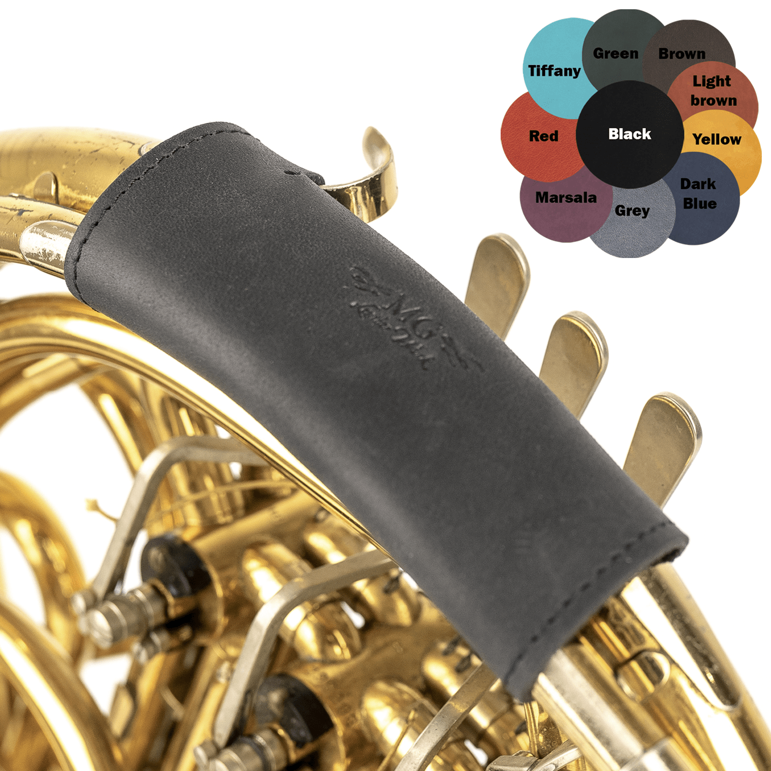 French Horn Guard L Crazy Horse Leather