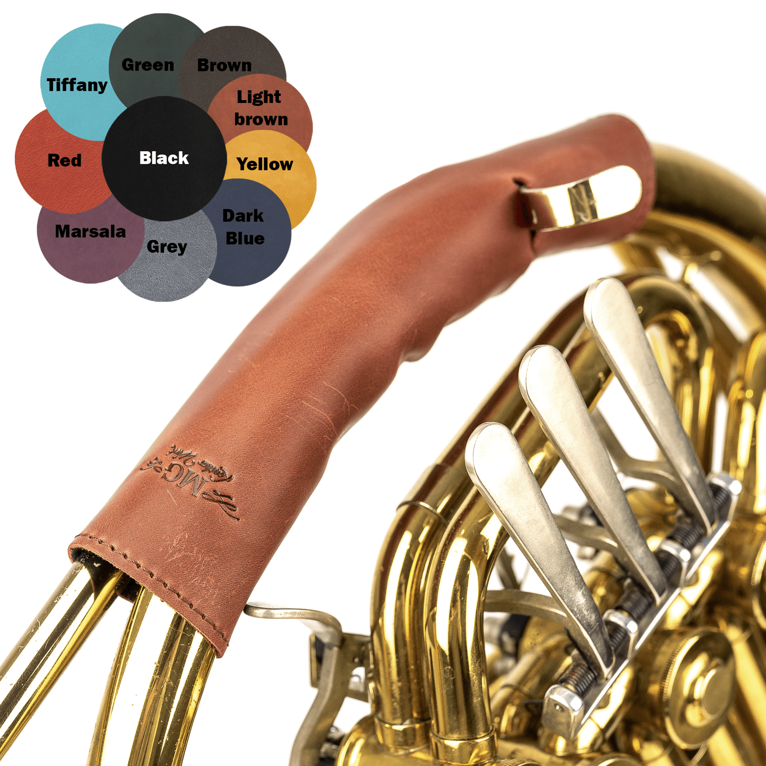 French Horn Guard XL Crazy Horse Leather
