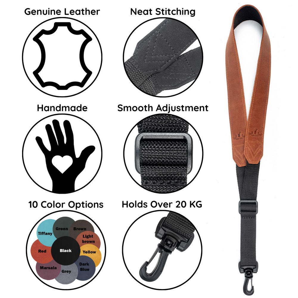 3-in-1 Saxophone Set: Transmitter Pouch, Neck Pouch & Neck Strap (Alto, Tenor)