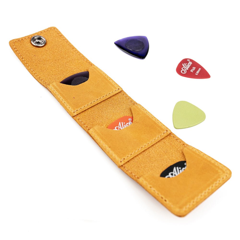 Guitar Pick Holder Crazy Horse Leather