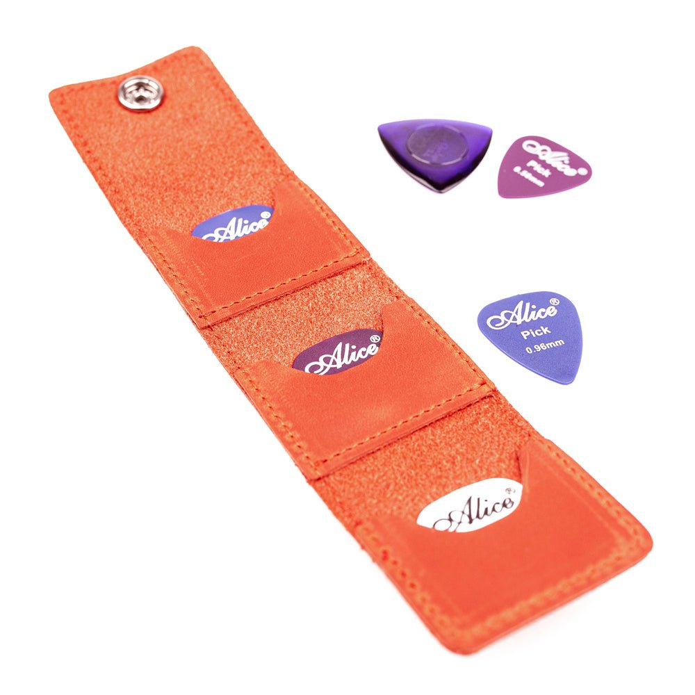 Set 2 in 1 Classic Guitar Strap  and Guitar Pick Holder