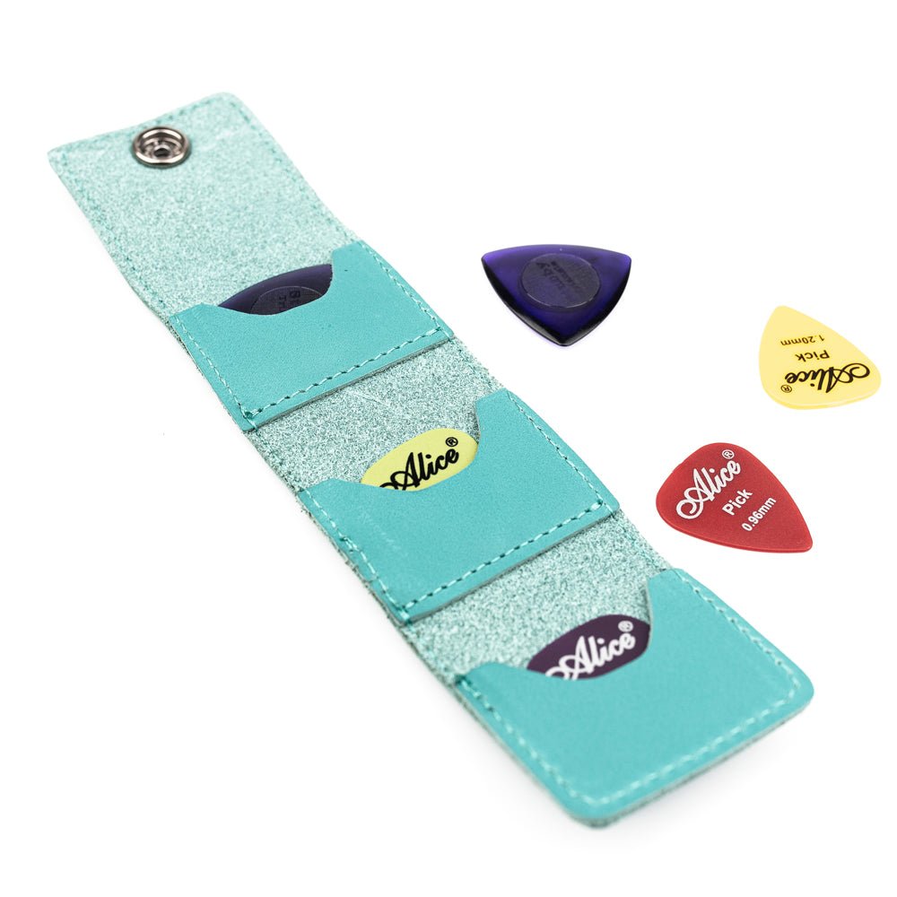 Guitar Pick Holder Crazy Horse Leather