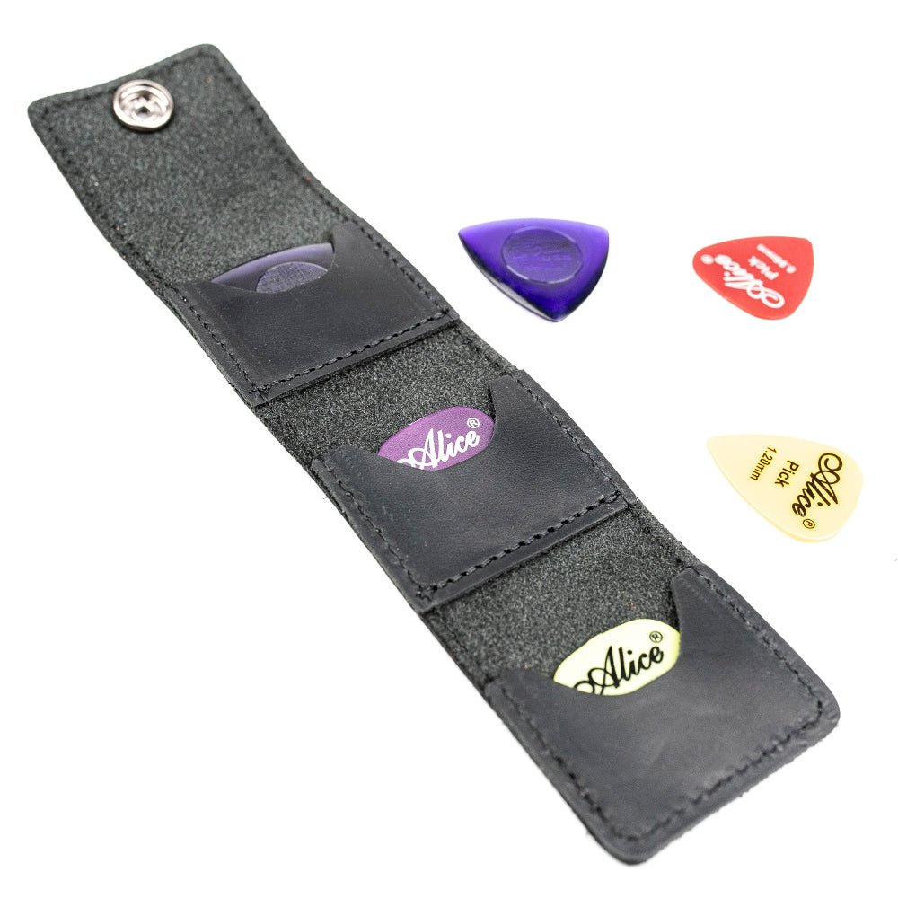 Guitar Pick Holder Crazy Horse Leather