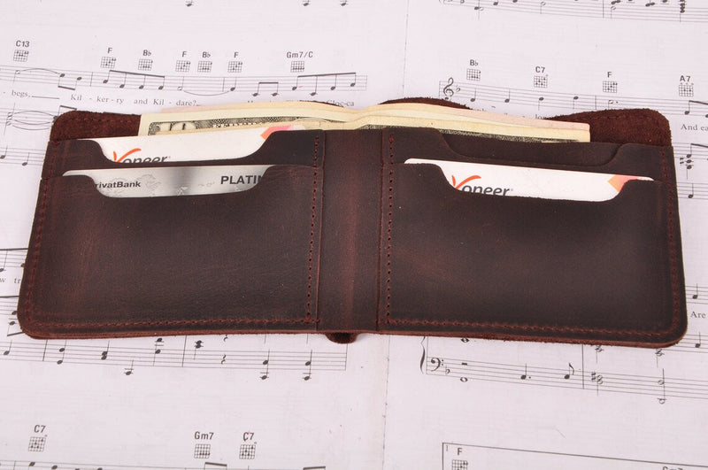 Leather Wallet print of a Jazz Guitarist