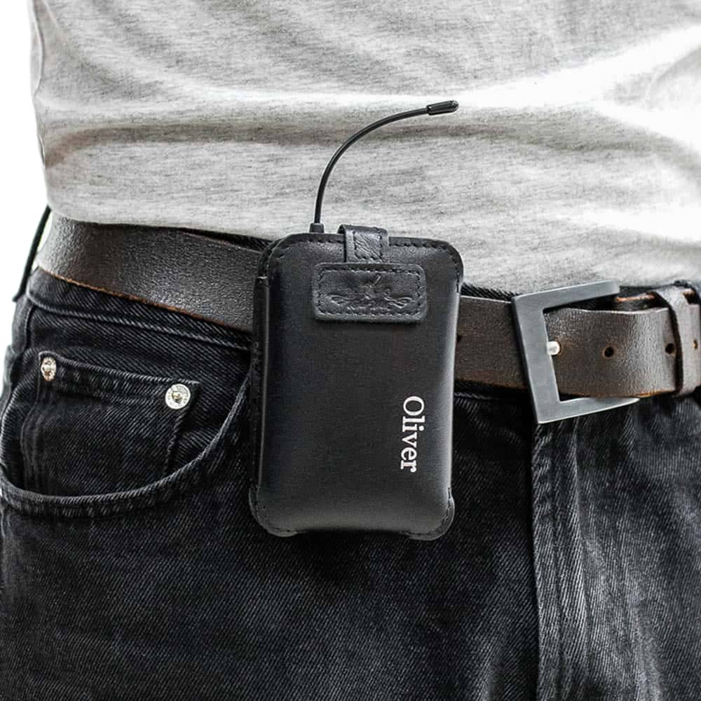 Wireless Bodypack Transmitter Pouch | Detroit Leather