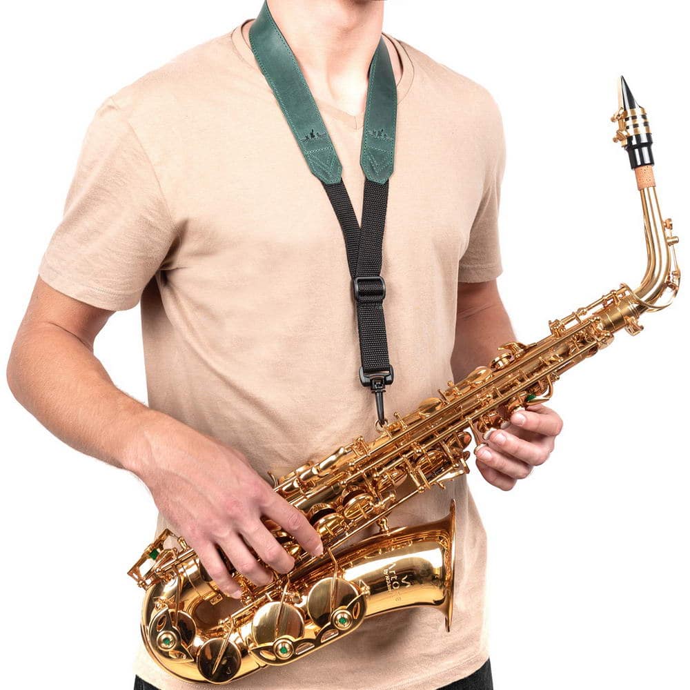 Alto, Tenor, and Soprano Saxophone Neck Strap | Crazy Horse Leather