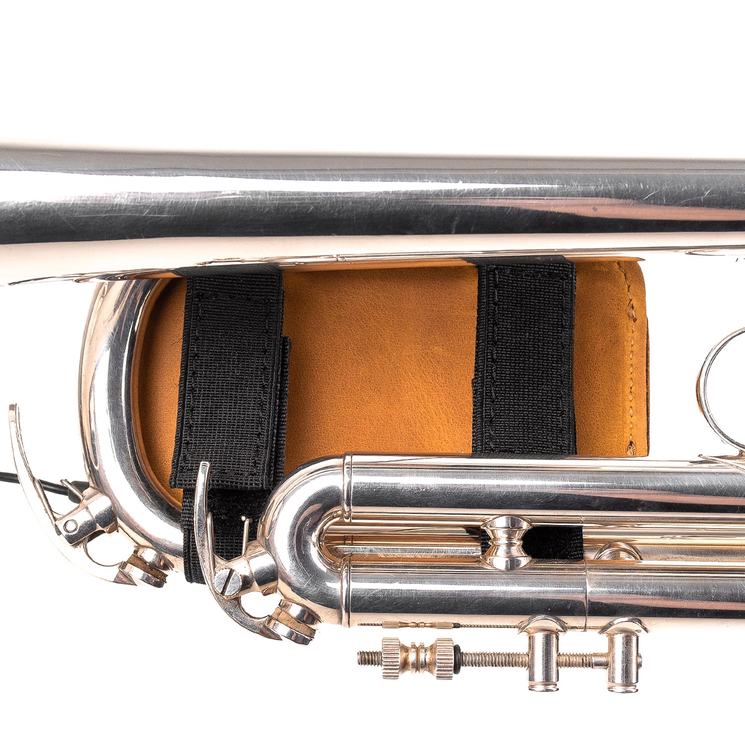 Trumpet Microphone Holder | Crazy Horse Leather
