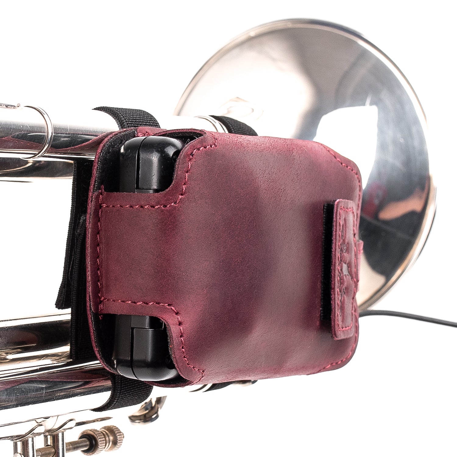 Trumpet Microphone Holder | Crazy Horse Leather