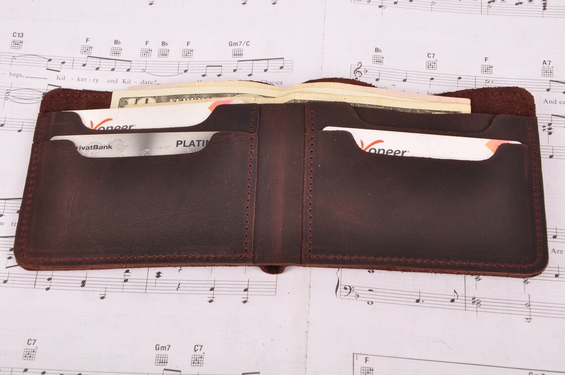 Leather Wallet Print of a Famous Jazz Bassist