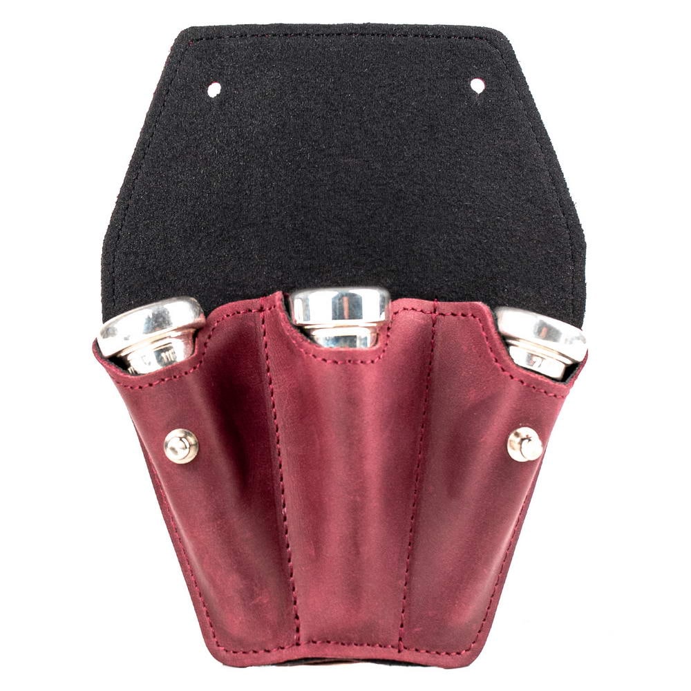 Triple Trumpet Mouthpiece Pouch | Crazy Horse Leather