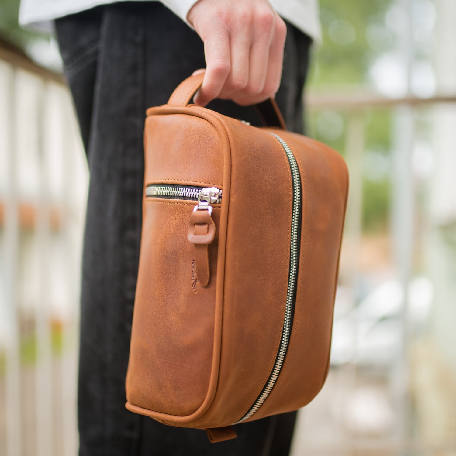 Musician Accessory Bag | Crazy Horse Leather