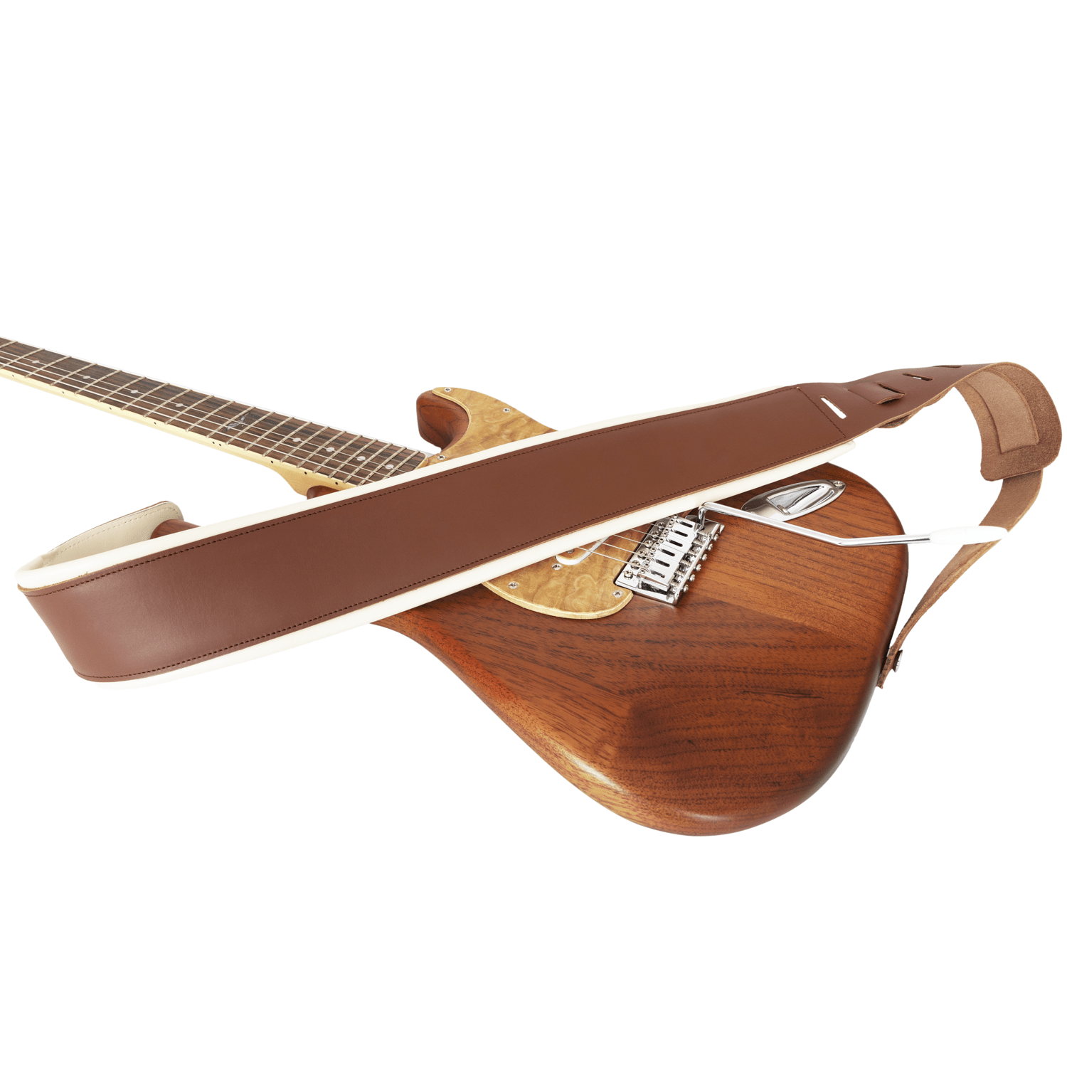Padded Two-tone Leather Guitar Strap